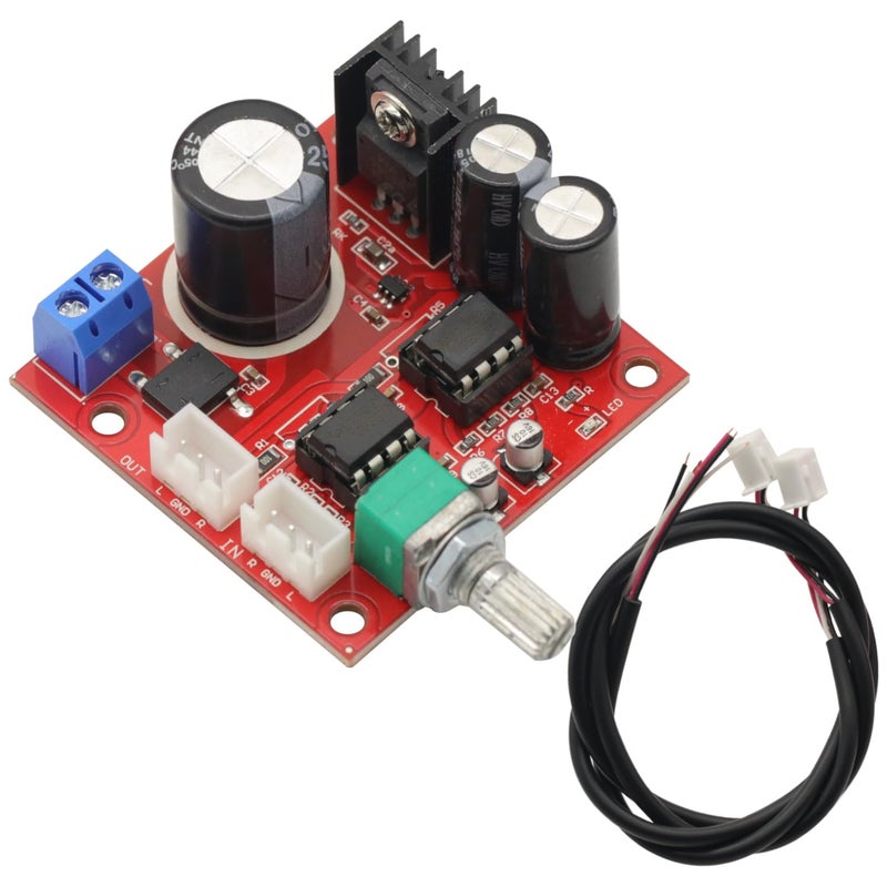 GODIYMODULES Dual NE5532 Preamplifier Board AC5-16V DC6-24V Single Power Supply Amplifier Module Microphone Preamps Audio Operational Amplifier Board - Image 1